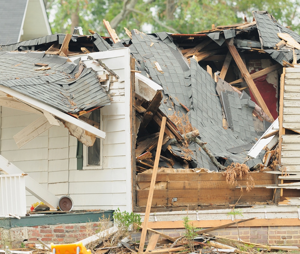 a pile of wood