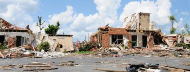 Houses Destroyed By Storm